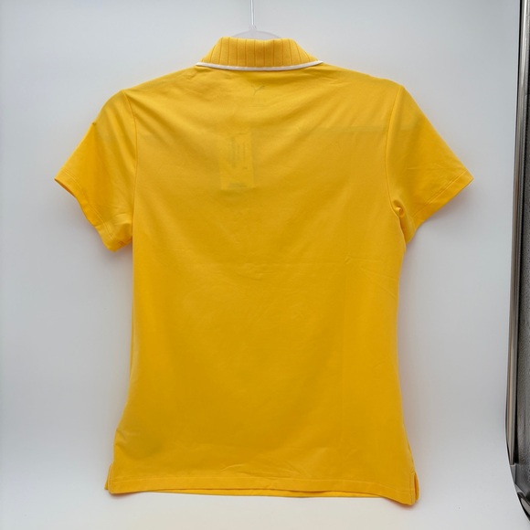 NWT Womens XS Sunny Yellow Puma CLOUDSPUN Bridges Short Sleeve Golf Polo Shirt - Picture 3 of 6